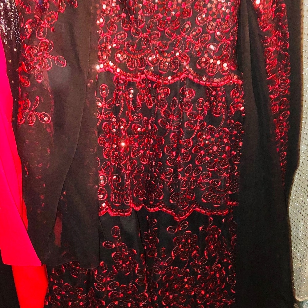 Original Mr. Blackwell Custom strapless dress